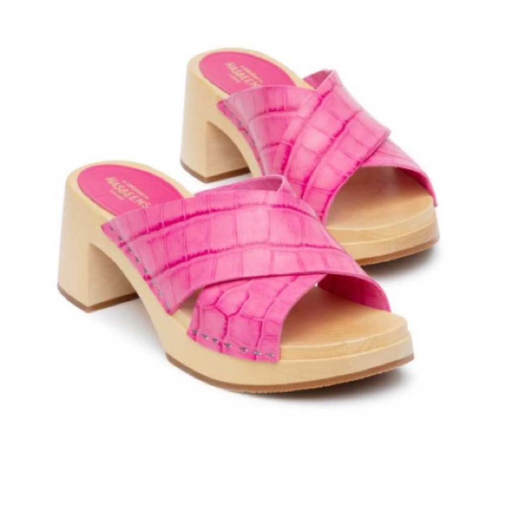 Swedish Hasbeens Anette High Leather Sandals 38